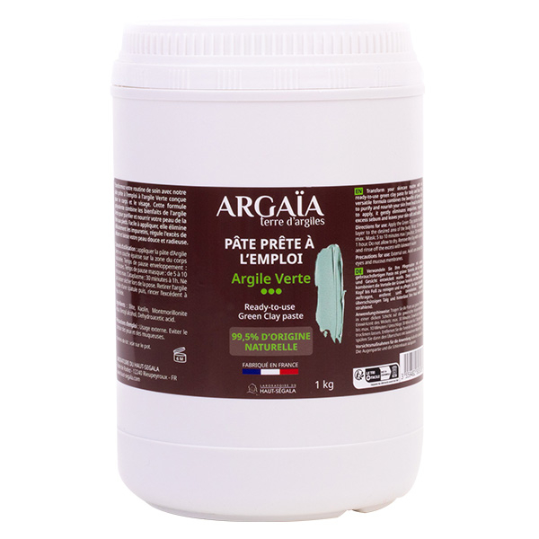 Argaïa Pâte prête à l'emploi argile Verte 1kg
