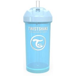 Tasse à paille 12+M Bleu Pastel 360ml