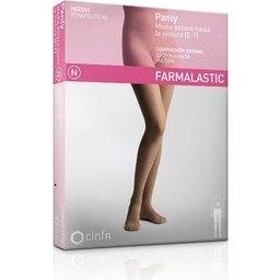 Panty-medium waist-high (E-T) Compression Normale Beige TM