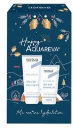 Aquareva Crème Hydratante 24H Texture Légère 40 ml + Crème Mains Réparatrice 24H 50 ml - Coffret 2 produits