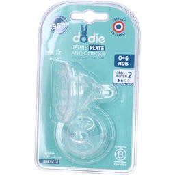 Dodie® Sensation + tétine en silicone 1er âge débit 2