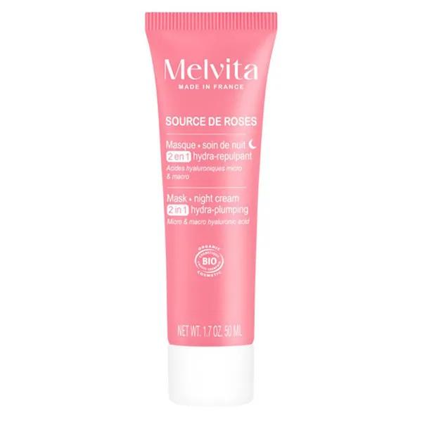 Source de Roses Masque de nuit Hydra-Repulpant 2en1 50ml