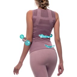 T-Shirt Sport Fibre Emana 3D Namasté Rose S-M 1ut