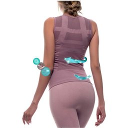 T-Shirt Sport Fibre Emana 3D Namasté Rose S-M 1ut
