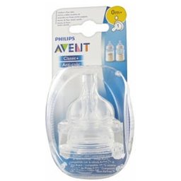 Avent Tétine Airflex Silicone Débit lent 0 mois+