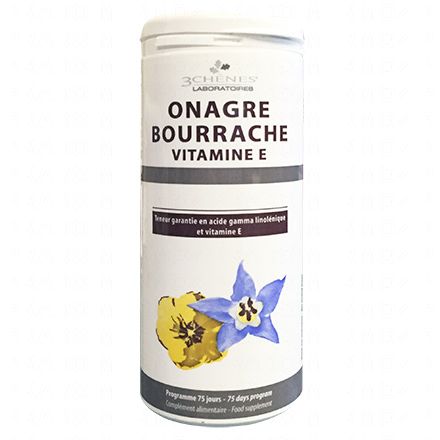 LES 3 CHÊNES Onagre bourrache 150 capsules