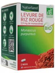 Levure de Riz Rouge Bio 60 Gélules - Pot 60 gélules
