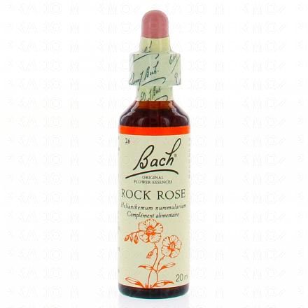 FLEURS DE BACH Original n°26 Rock rose (hélianthème) fleurs de bach flacon 20ml