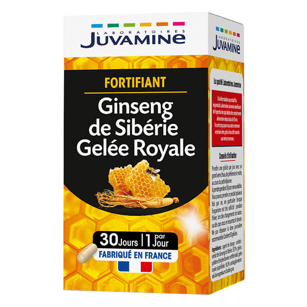 Fortifiant Ginseng de Sibérie Gelée Royale 30 gélules