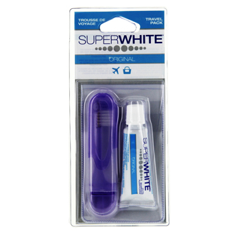 Trousse de voyage: brosse à dents de voyage + dentifrice 15ml