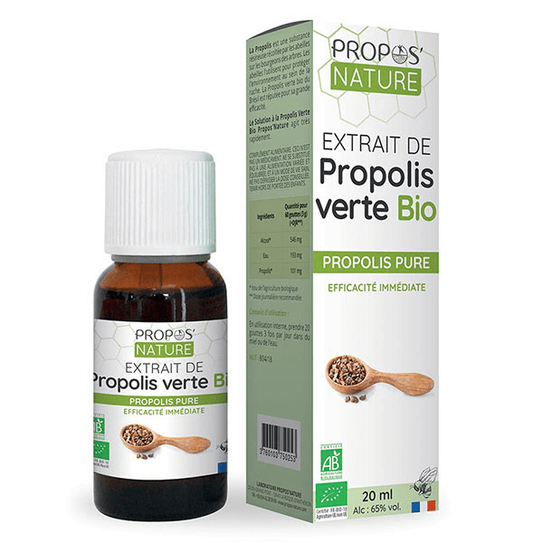 Propos' Nature Apithérapie Extrait de Propolis Verte du Parana Bio 20ml