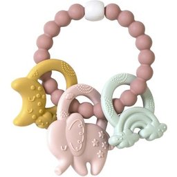 Ele Fun Anneau de Dentition Silicone Rose 1ut