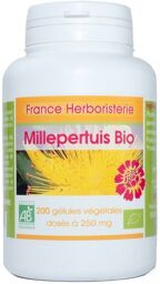 200 gélules MILLEPERTUIS BIO AB dosées à 250 mg.