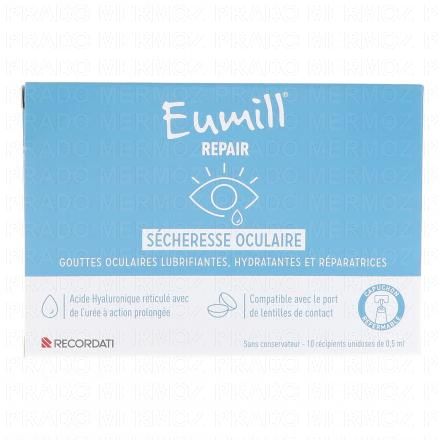 Repair Gouttes Oculaires sécheresse oculaire 10 unidoses de 0,5 ml