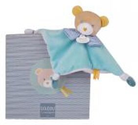 Maé l'Ours Doudou Carré (1 Doudou + 1 Boîte) - Boîte 1 doudou