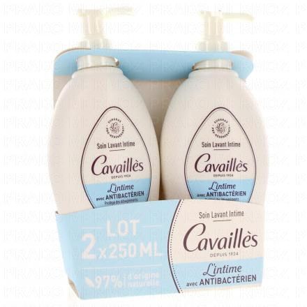 CAVAILLES Soin Lavant Intime Antibactérien 250ml lot de 2