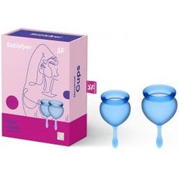 Satisfyer Feel Good Menstrual Cup Kit Intense Blue 15+20ml
