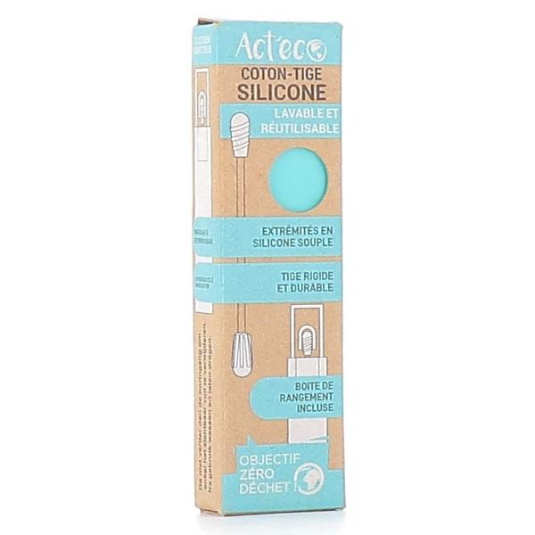 Act'Éco Coton Tige Silicone Turquoise