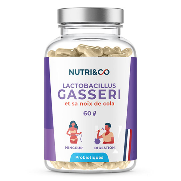Nutri&Co Lactobacillus Gasseri Probiotique Minceur Ventre Plat 60 gélules