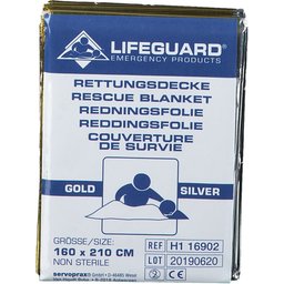 Lifeguard® Couverture de Survie 160 cm x 210 cm