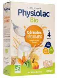 Bio Céréales Légumes 200 g - Boîte 200 g