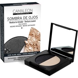Fard à Paupières Noir + Beige 2 x 2.3g