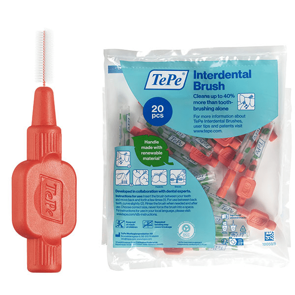 Brossettes Interdentaires Extra-souples Rouge 0.5 mm 20 brossettes