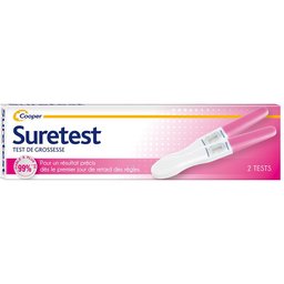 - Test de grossesse - Pour un résultat précis dès le premier jour de retard des règles - Autotest - Boîte de 2 tests