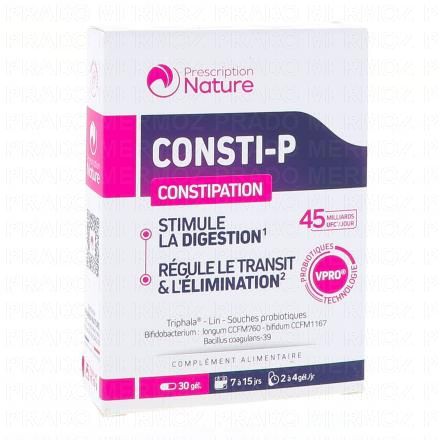 PRESCRIPTION NATURE Consti-P Constipation 30 gélules