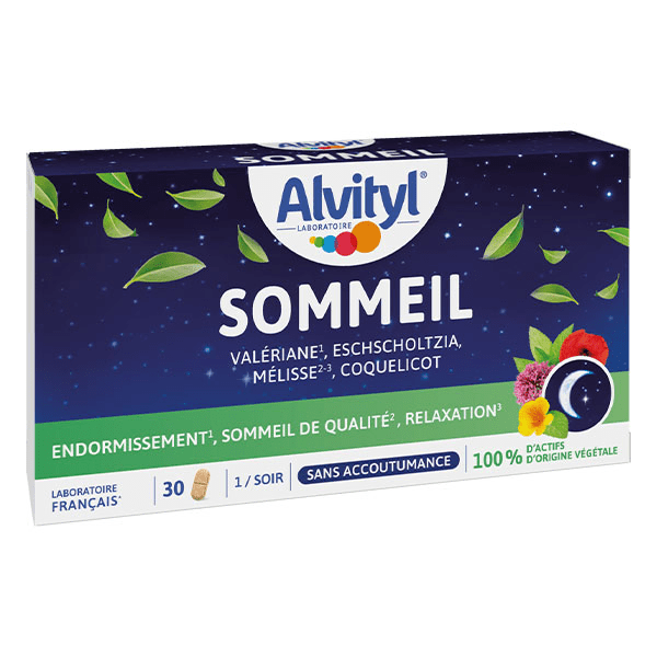 Sommeil 4 actifs d'origine végétale dès 18 ans 30 comprimés