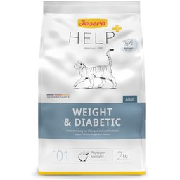 Help+ Aliment diététique pour chat adulte - Perte de poids et diabètes