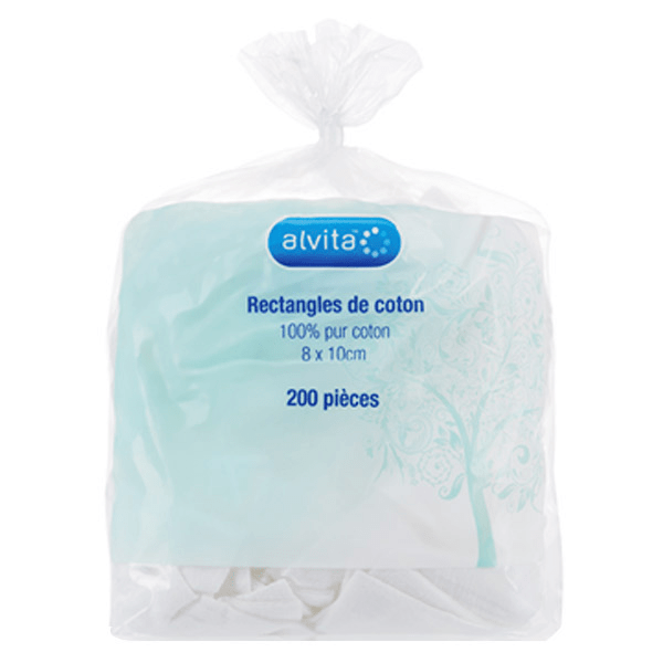 Pads de Coton 8x10cm 200 unités