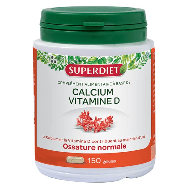 Calcium + Vitamine D 150 gélules
