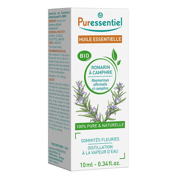 Huile Essentielle Romarin à Camphre Bio 10ml