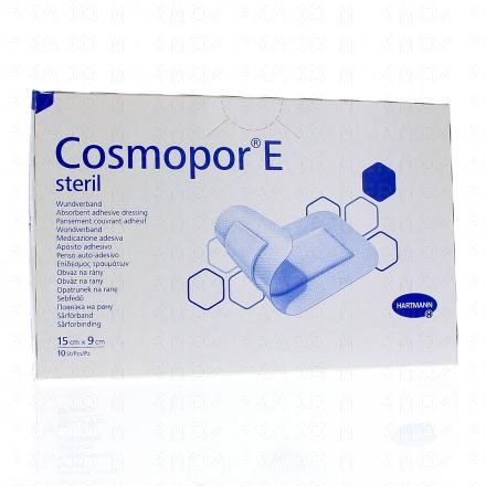 COSMOPOR E Pansement couvrant adhésif 10 pansements 15x9cm