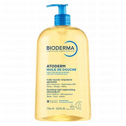 Atoderm - Huile de douche flacon pompe 1l