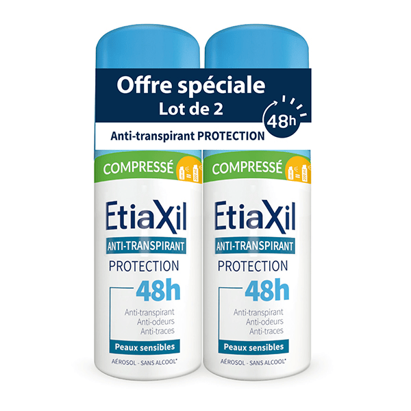 Anti-transpirant 48h Transpiration Modérée lot de 2x 100ml