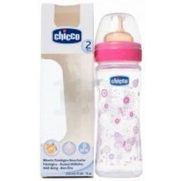 Biberon Pp T Physiological Regular Flow Pink 250ml 2m+ Pink
