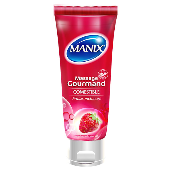 Gel de Massage Gourmand Fraise Onctueuse 200ml