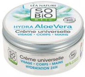 Hydra Aloe Vera Crème Universelle Visage Corps Mains Biologique 150 ML - Pot 150 ml