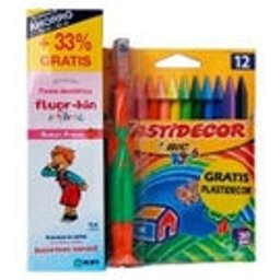 FluorPack Dentifrice Enfants + Brosse Dents + Verre