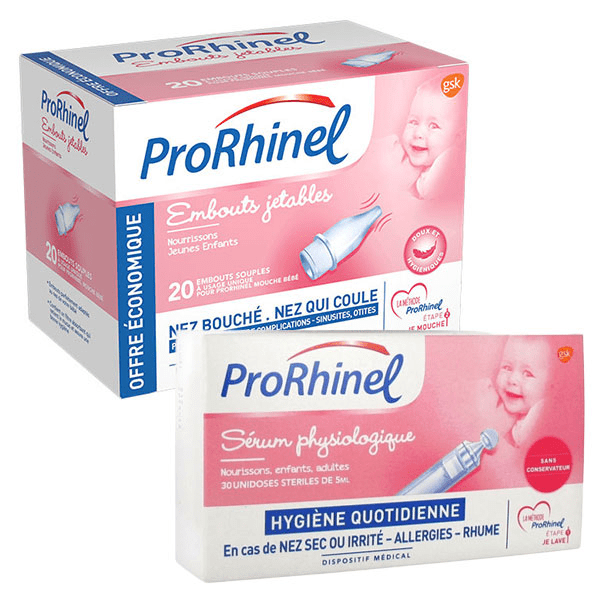 Embouts Jetables 20 unités + Sérum Physiologique 30 unidoses