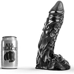 Gode tout noir 23cm 1pc