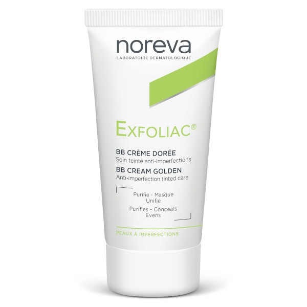 Noreva Exfoliac BB Crème Dorée Soin Anti-Imperfections 30ml