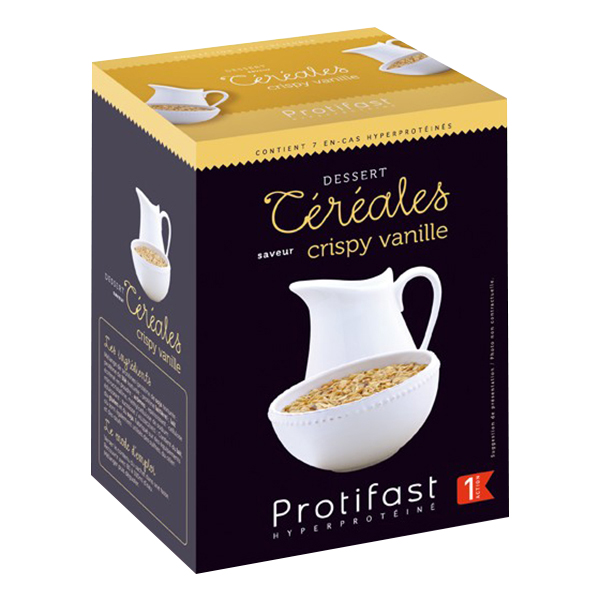 Dessert Hyperprotéiné Céréales Crispy Vanille 7 Sachets