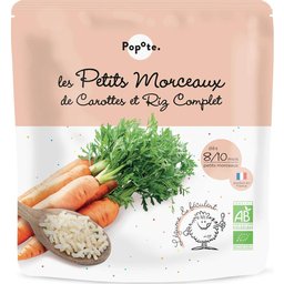 Les Petits Morceaux Carottes et Riz Complet +8/10M 190 g