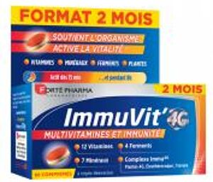 Forté Pharma Immuvit 4 g 60 Comprimés - 2 Mois - Pot 60 comprimés
