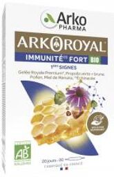 Arko Royal Immunité Fort Bio - Boîte 20 ampoules de 10 ml