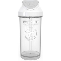Vaso con Pajita Color Blanco +6m 360ml