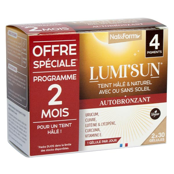 Lumi'Sun Autobronzant Duo 60 gélules
